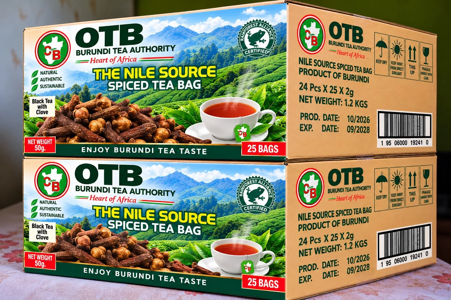 Produit de thé OTB: Carton de 24 boites